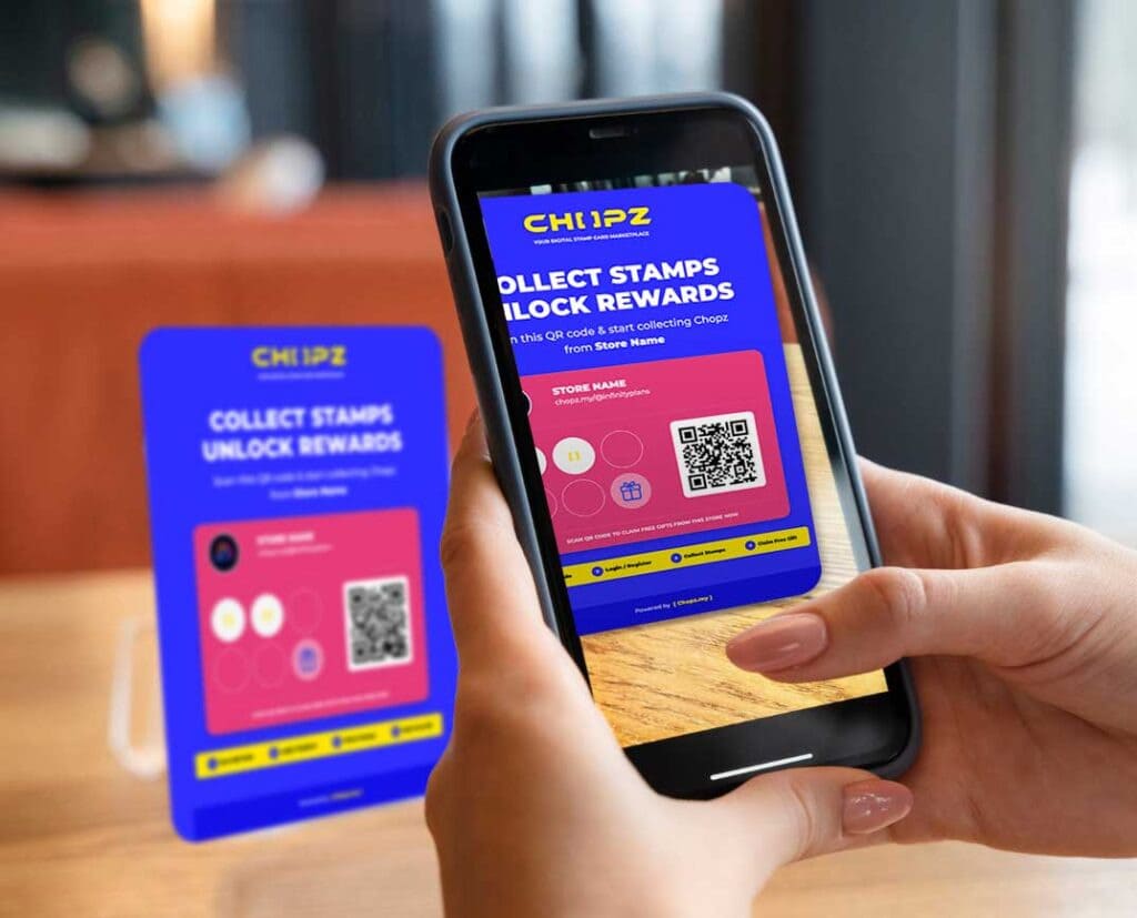 Malaysian Business with Digital Loyalty Cards with Chopz.my.