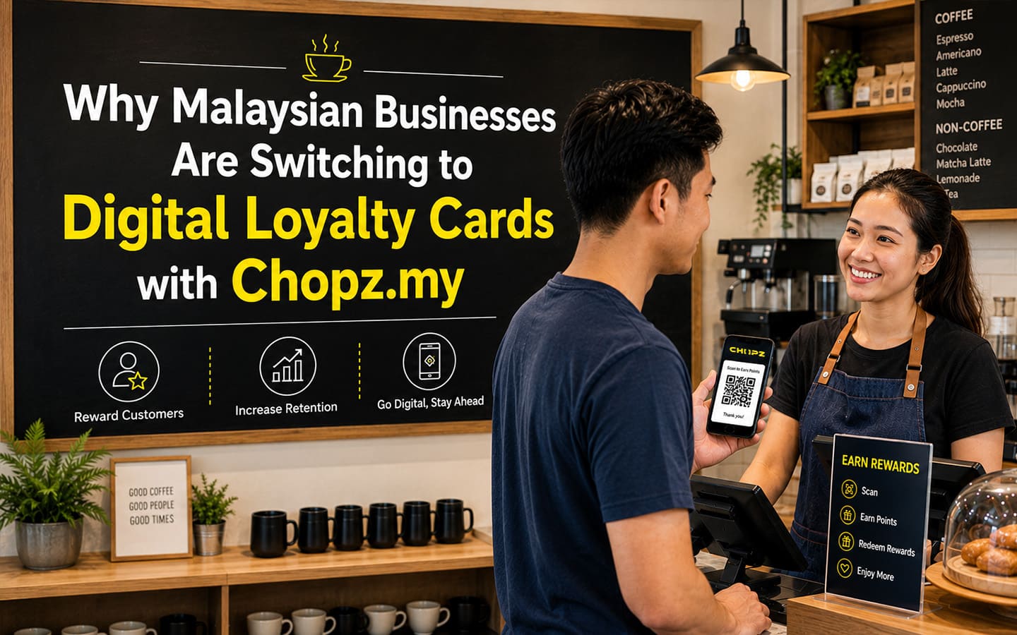 Malaysian Business with Digital Loyalty Cards with Chopz.my.